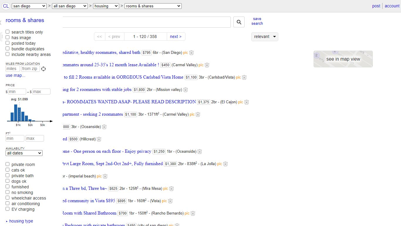 san diego rooms & shares "roommates" - craigslist
